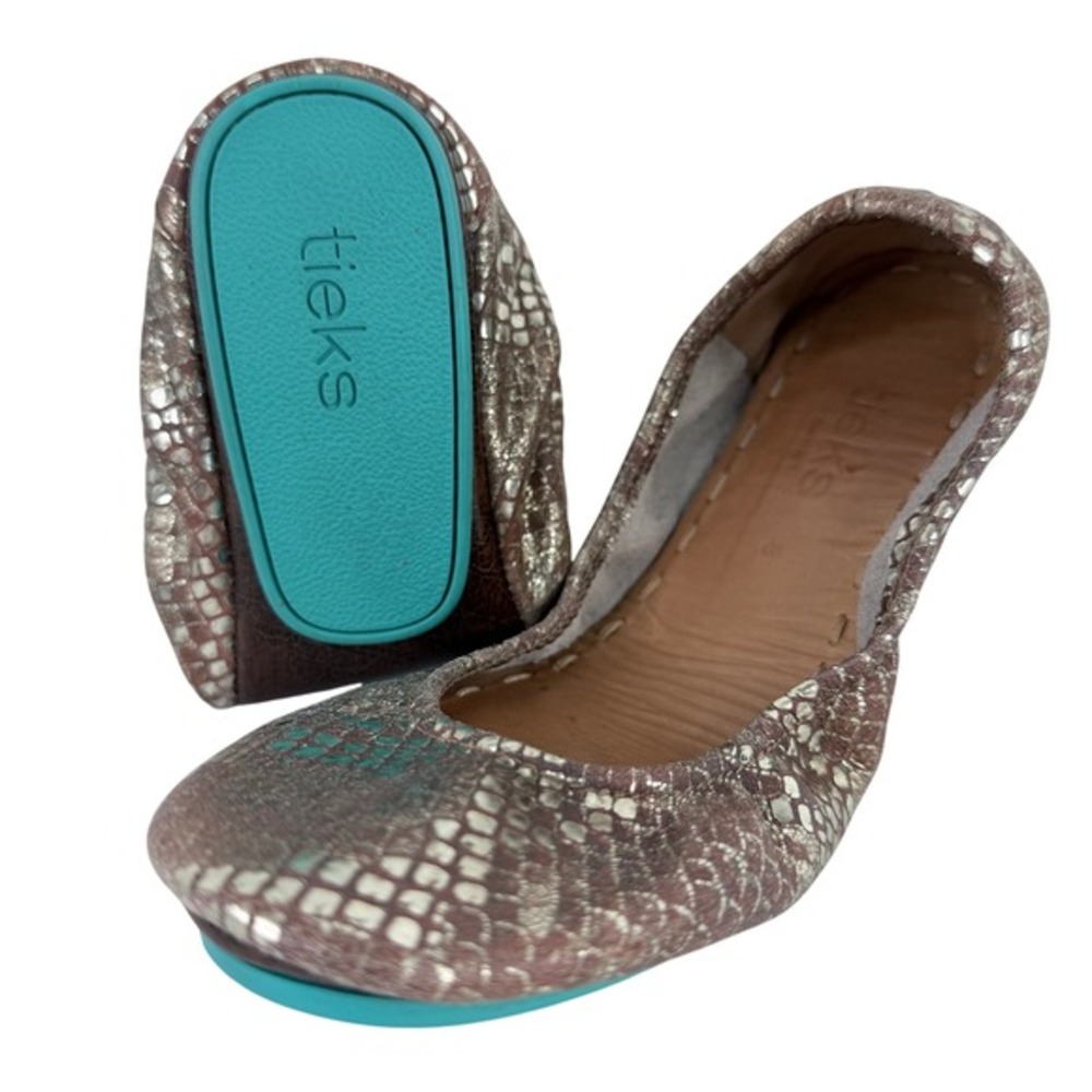 Tieks Wild‎ Copper Ballet Flats Ballet Flats Womens 8 Foldable Shoes